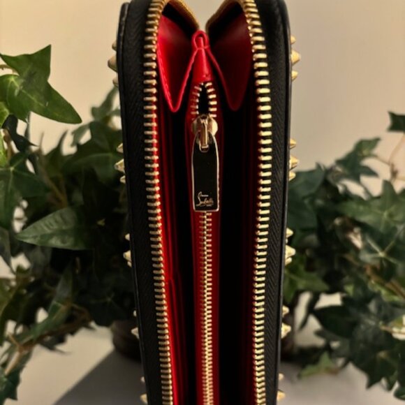 Christian Louboutin👠👠 Panettone Wallet-Black/Silver/Gold - Picture 7 of 14